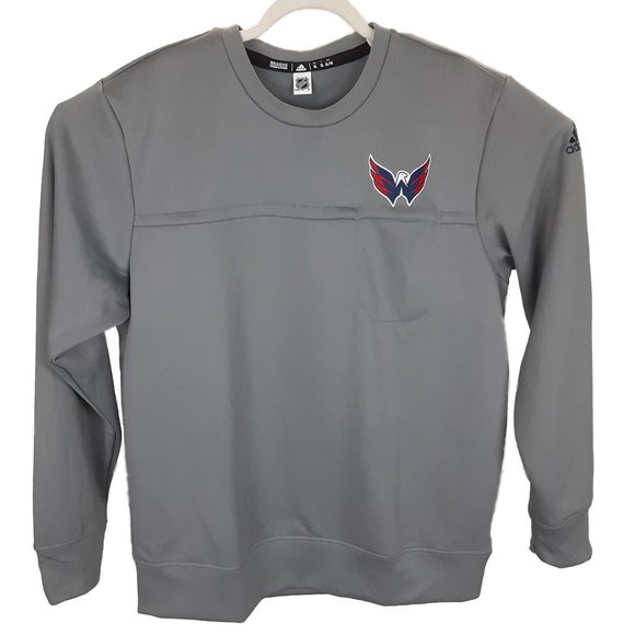 adidas Mens XL Gray Washington Capitals Sweatshirt